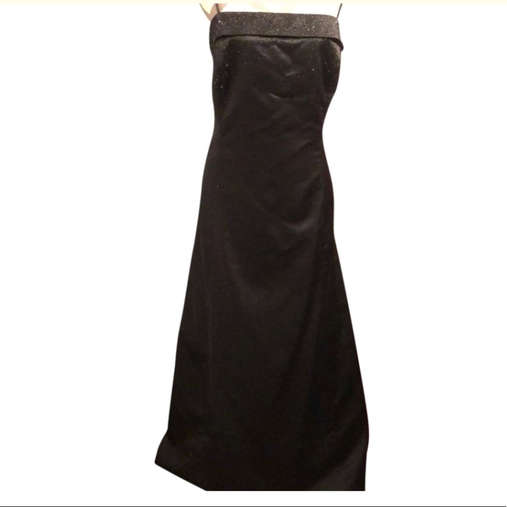 ➕Black Sequin Embellished Formal Gown-142